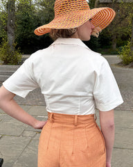 1950s Norma Jean Blouse - Ivory