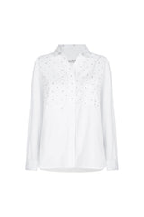 Renata White Collared Shirt