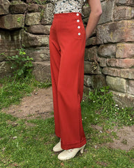 1940s Swing Trousers - Rust