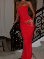 Catala Skirt Red