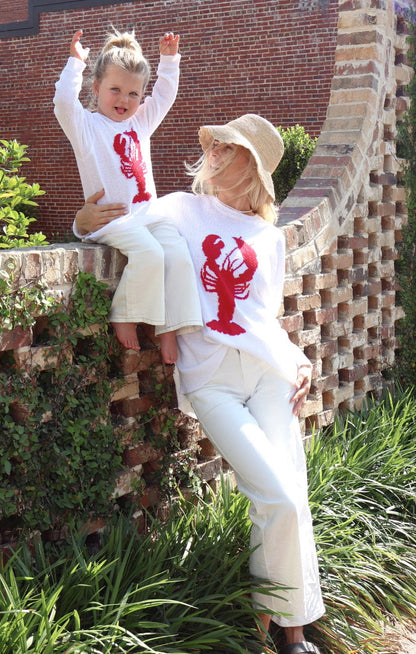 Little Woodsy Sweater ~ Lobster Knit