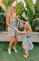 Little Claire Mini Dress ~ Painterly Petals