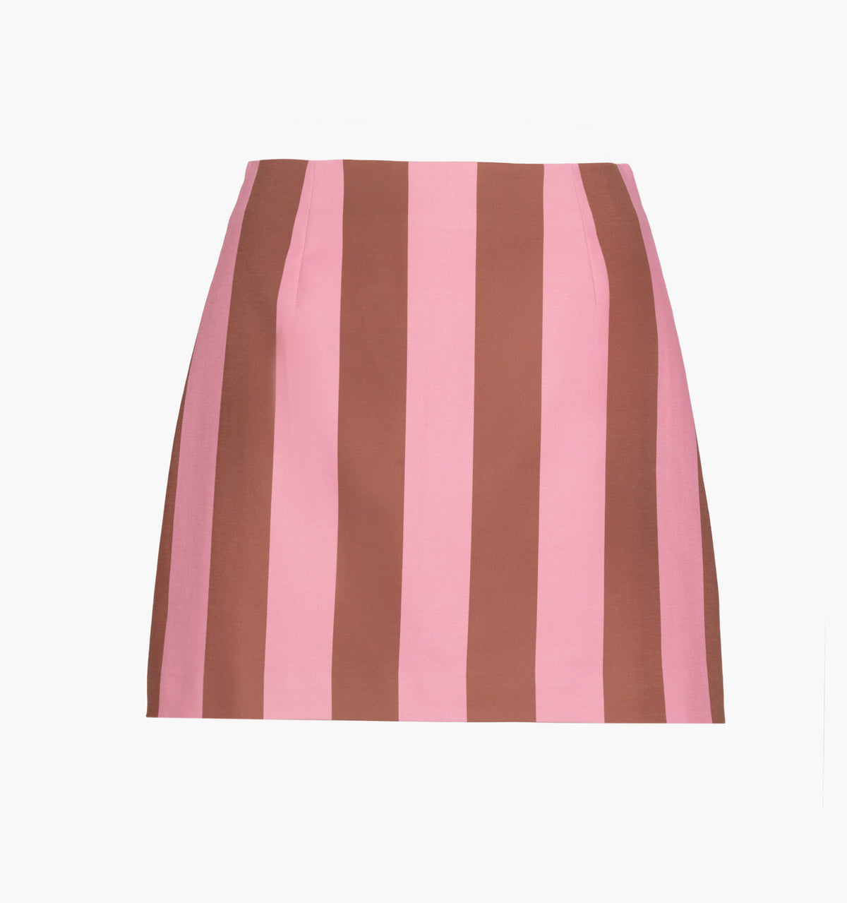 The Hallie Skirt - Coral Cabana Stripe