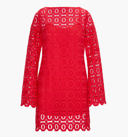 The Eliza Mini Dress - Poppy Lace