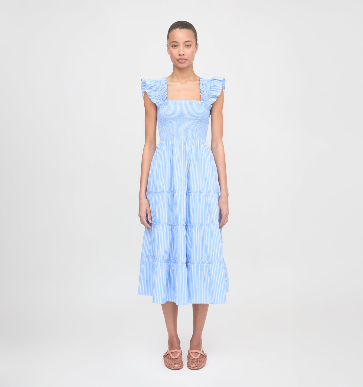 The Ellie Nap Dress - Blue Stripe