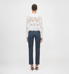 The Zoya Top - White Magnolia Lace