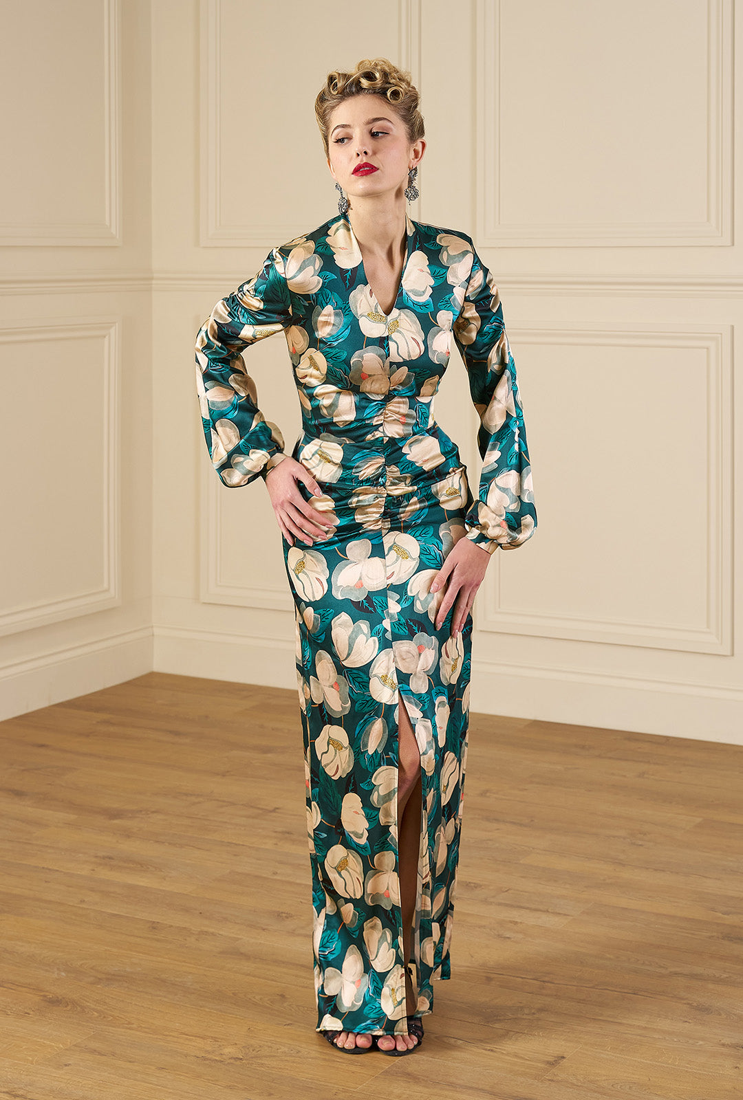 1940s Veronica Evening Gown - Celestial Bloom