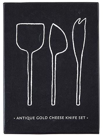 Antique Gold Cheese Knives