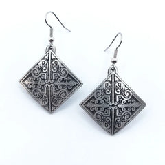 Atlantic Pewter - Large Earrings