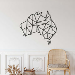 Australia Map Metal Wall Art - Decor available at Dekadron for $89.90