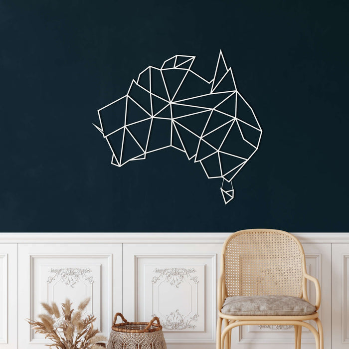 Australia Map Metal Wall Art - Decor available at Dekadron for $94.90