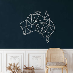 Australia Map Metal Wall Art - Decor available at Dekadron for $94.90
