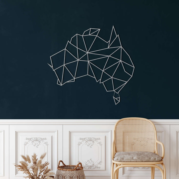 Australia Map Metal Wall Art - Decor available at Dekadron for $94.90