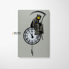 Banksy - Grin Reaper Wall Art Canvas - SharpWallArts