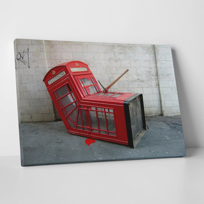 Banksy - Phone Booth London Wall Art Canvas - SharpWallArts