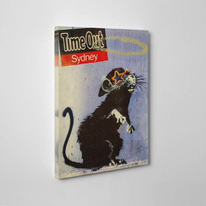 Banksy Time Out Sydney Canvas Wall Art Print - SharpWallArts