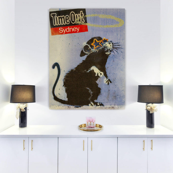 Banksy Time Out Sydney Canvas Wall Art Print - SharpWallArts