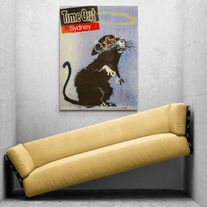 Banksy Time Out Sydney Canvas Wall Art Print - SharpWallArts