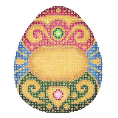 BB 2700 - Jeweled Egg - Magenta, Royal Blue, Forest Green & Gold