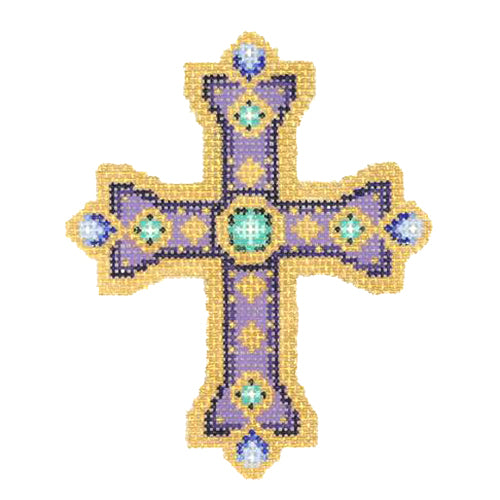 BB 2743 - Cross - Purple & Gold