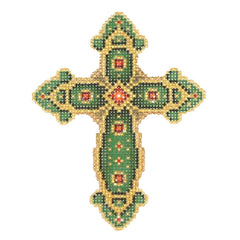 BB 2753 - Cross - Green & Gold