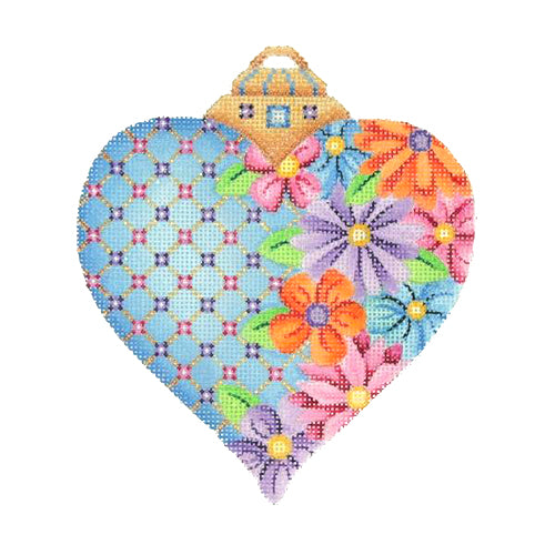 BB 2968 - Blue Floral Heart