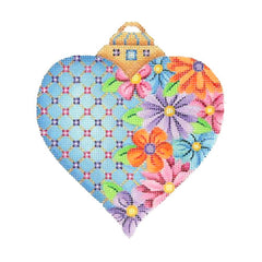 BB 2968 - Blue Floral Heart