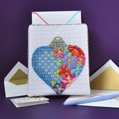 BB 2968 - Blue Floral Heart