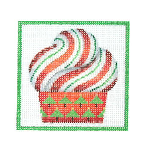 BB 3195 - Square Ornament - Cupcake