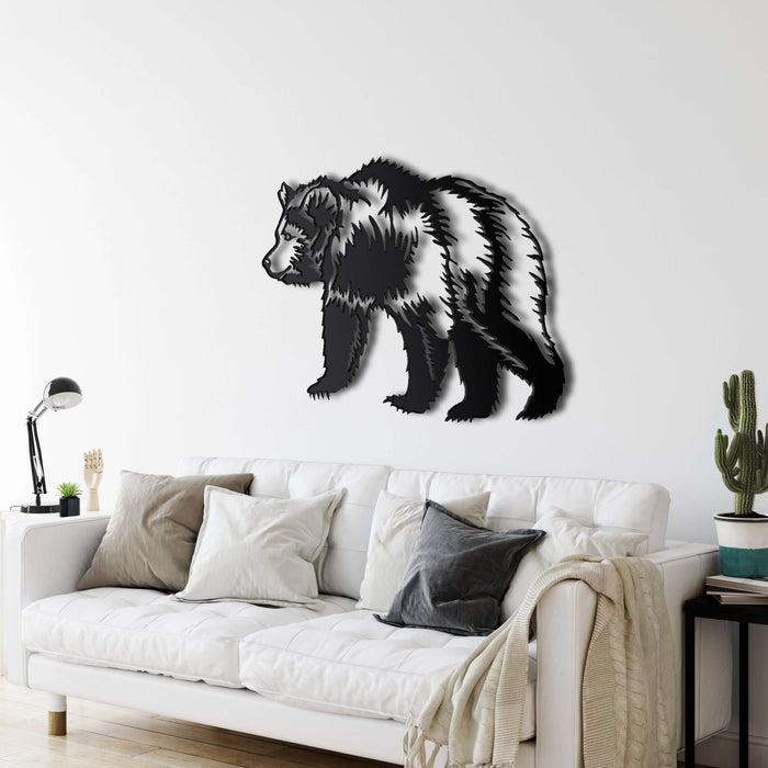 Bear Metal Wall Art - Decor available at Dekadron for $89.90