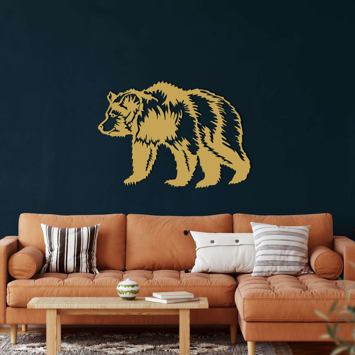 Bear Metal Wall Art - Decor available at Dekadron for $74.90