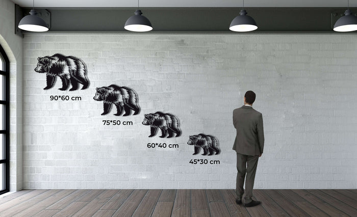 Bear Metal Wall Art - Decor available at Dekadron for $69.90