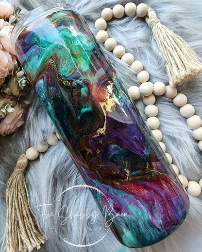 Berry & Gold Swirl