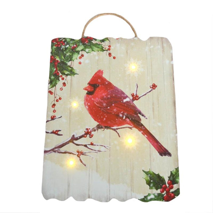 Christmas - LED Cardinal Wall Art
