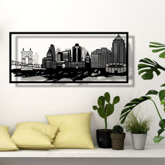 Cincinnati Skyline Metal Wall Art - Decor available at Dekadron for $199.90