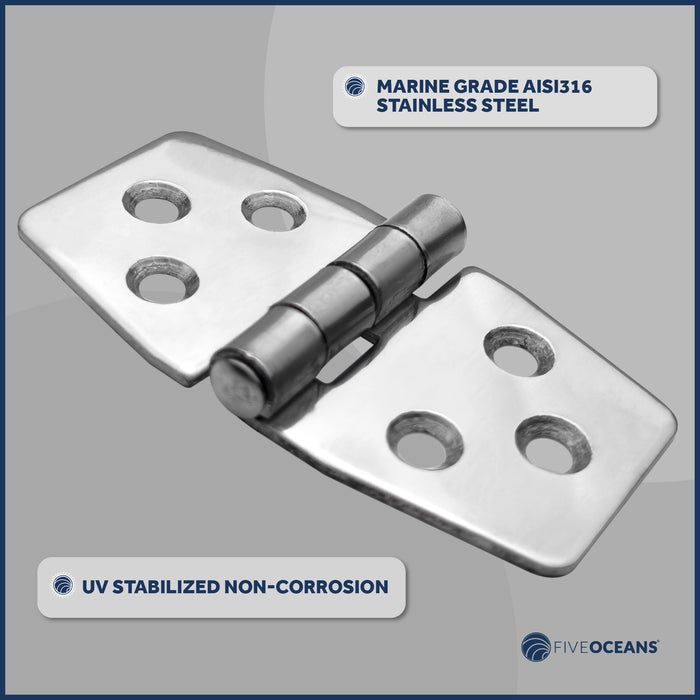 3" x 1-9/16" Door Hinge, 316 Stainless Steel - FO628 - Five Oceans