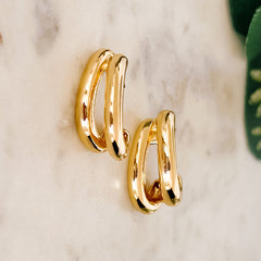 Double Layer Hoop Earrings