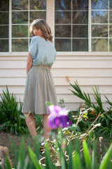 Bae Skirt in Black & Oat Cotton Gingham