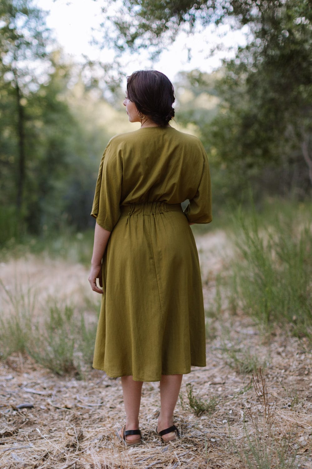 Finley Dress in Pea Soup