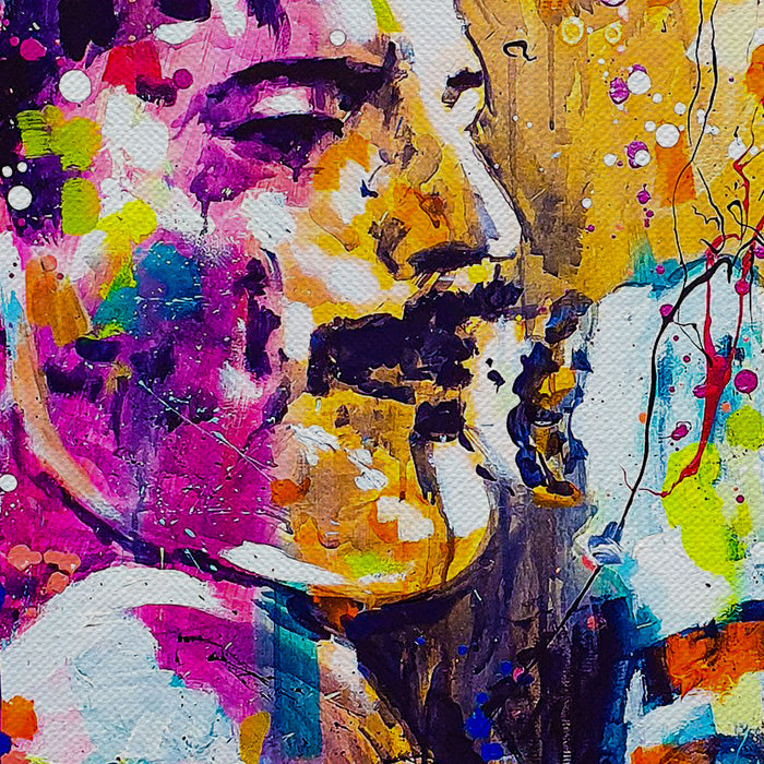 Freddie Mercury Abstract Canvas Wall Art