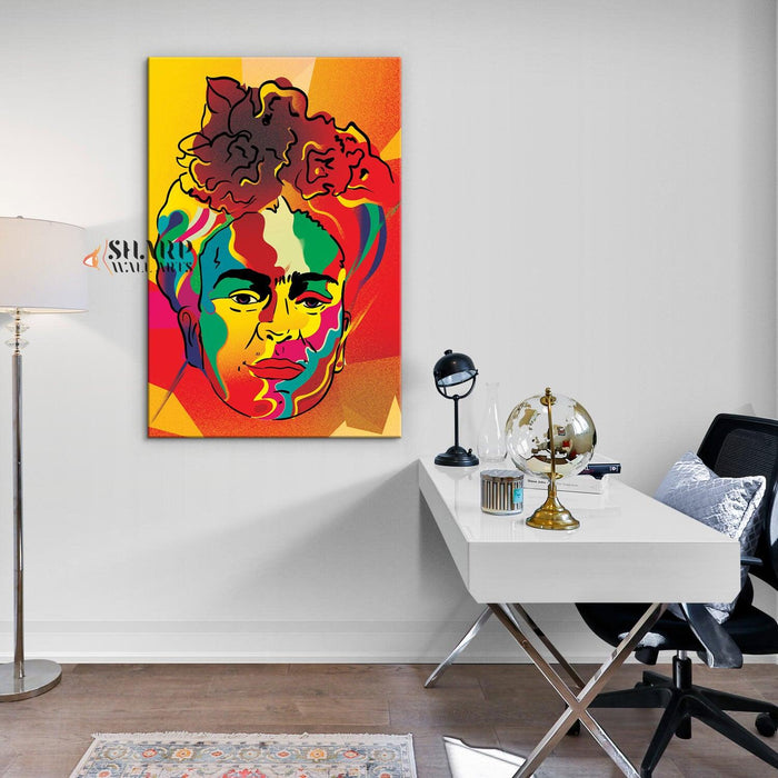 Frida Kahlo Portrait Watercolor Wall Art - SharpWallArts