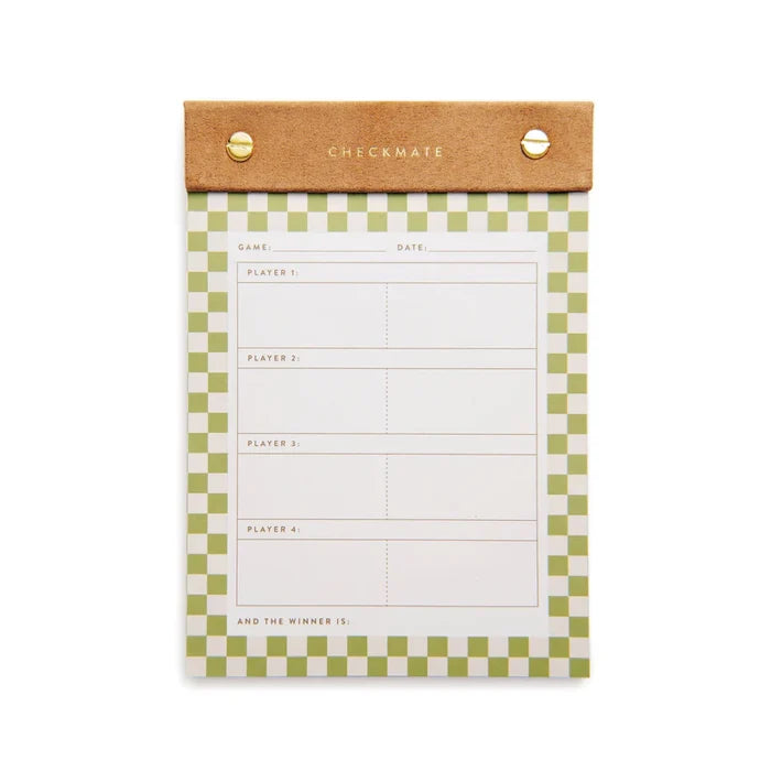 Game Score Pad- Check Mate