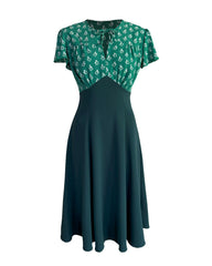 1940s Goodwood Grable Ensemble - Dia Deco Emerald