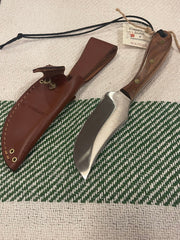 GROHMANN HUNTING -Short Blade Skinner w/ button tab sheath-X103S -$159.00