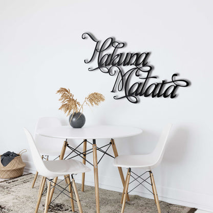 Hakuna Matata Metal Wall Art - Decor available at Dekadron for $79.90