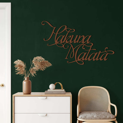 Hakuna Matata Metal Wall Art - Decor available at Dekadron for $84.90