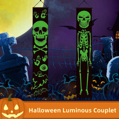 Halloween 2pc Luminous Door Hanging Banners