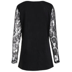 Halloween Night Lace Panel Shirt