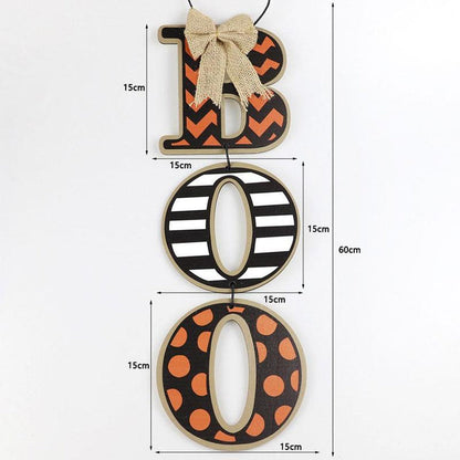 Halloween Wooden BOO Hanging Sign