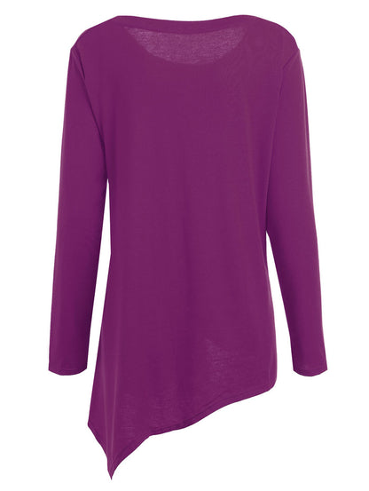 Happy Halloween Long Asymmetric T-shirt